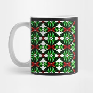 Red and Green Christmas Pattern Number 16 Mug